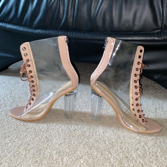 Hot clear & nude boots!! - Picture 4 of 4